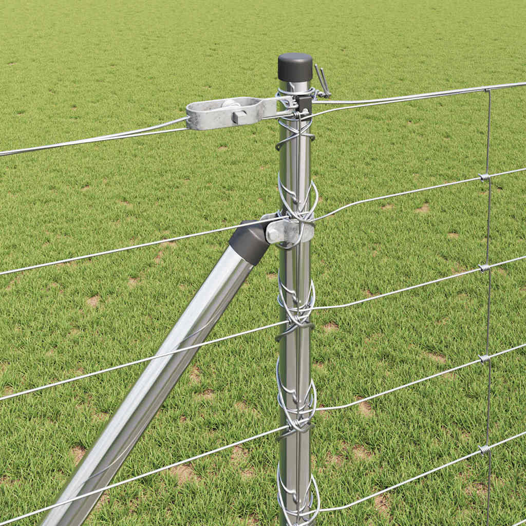 Wildzaun Silber 25 x 1,2 m Verzinkter Stahl